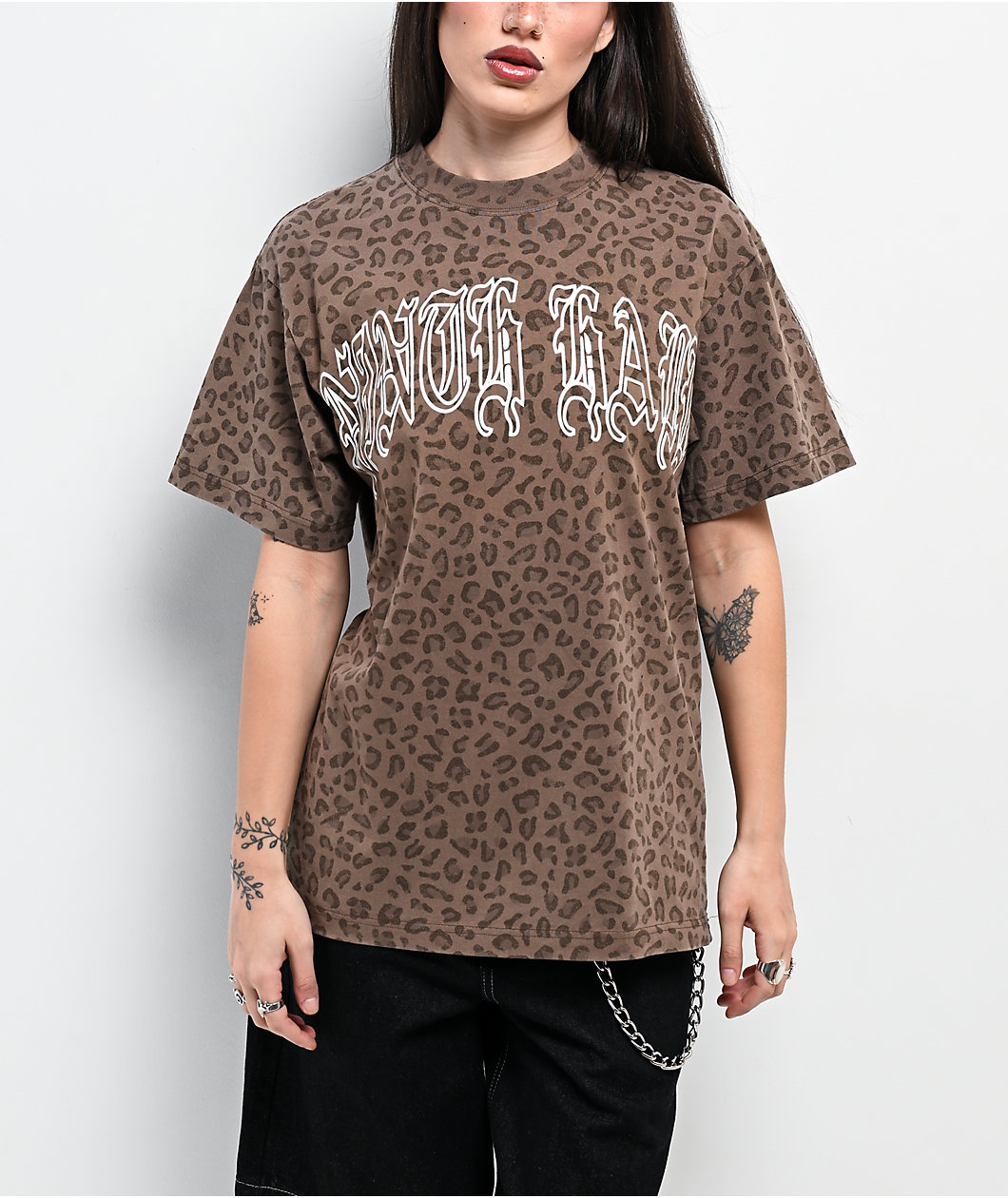 Ninth Hall Fien Vintage Leopard Brown T-Shirt