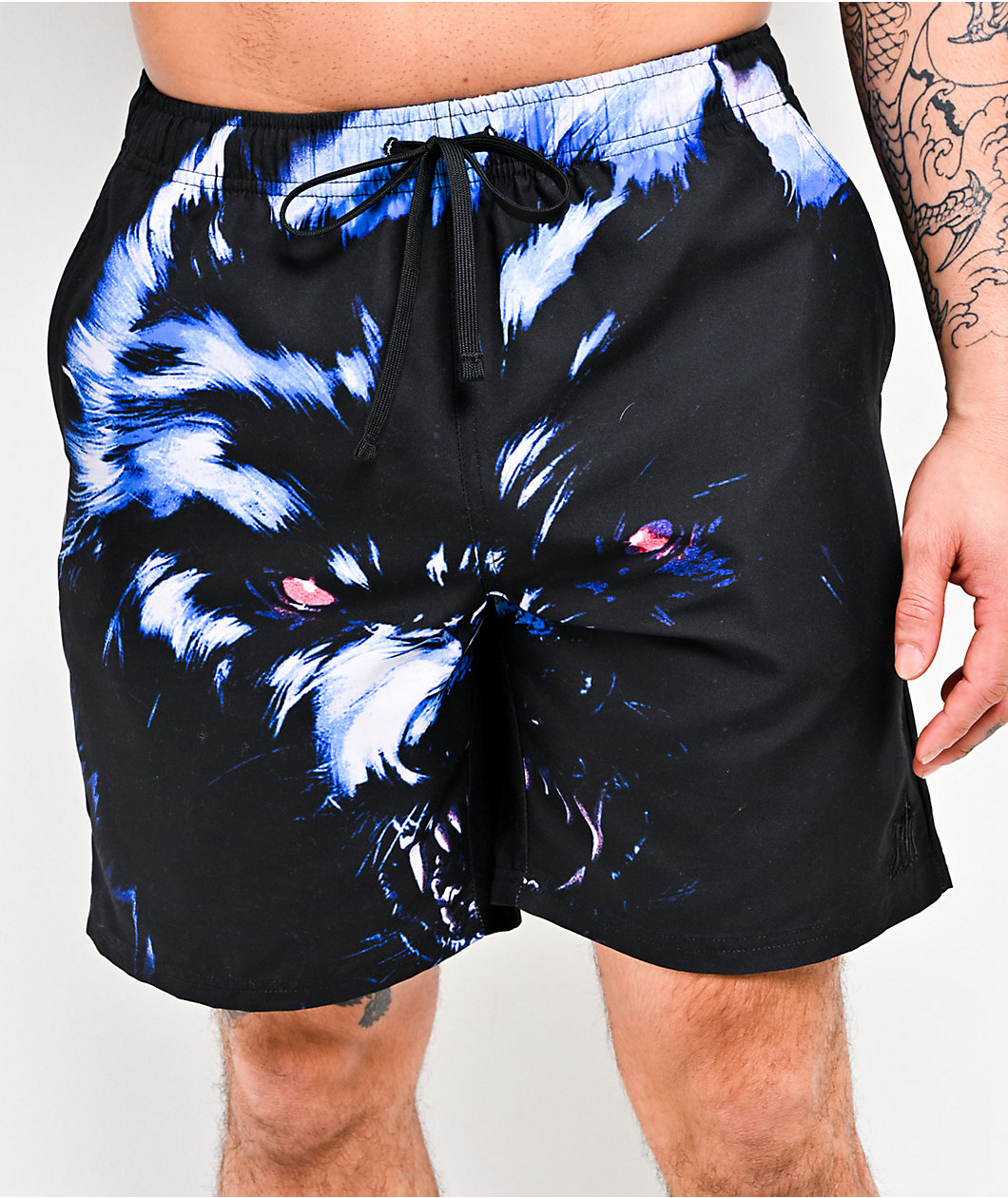 Ninth Hall Floater Wolf Blue & Black Board Shorts