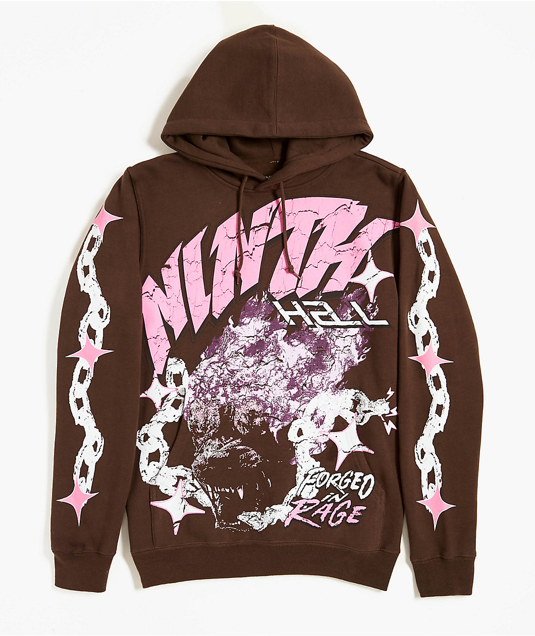 Ninth Hall Forged In Rage Brown Hoodie