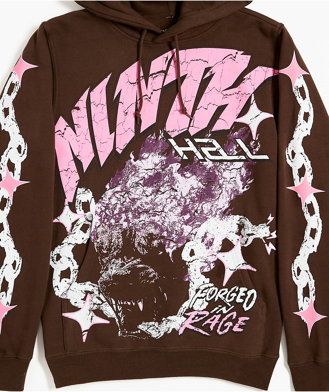 Ninth Hall Forged In Rage Brown Hoodie