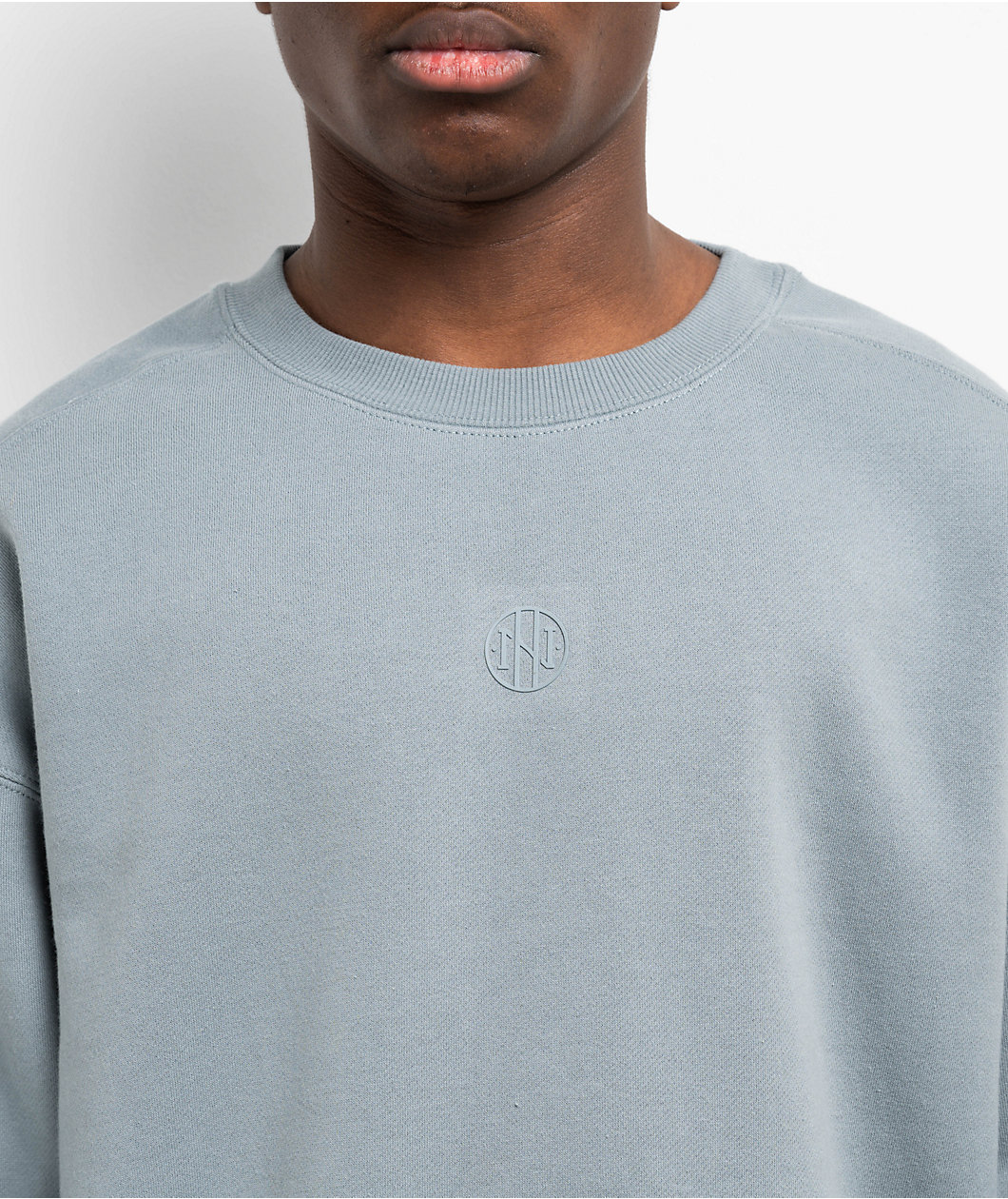 Ninth Hall Fundamental Blue Boxy Crewneck Sweatshirt