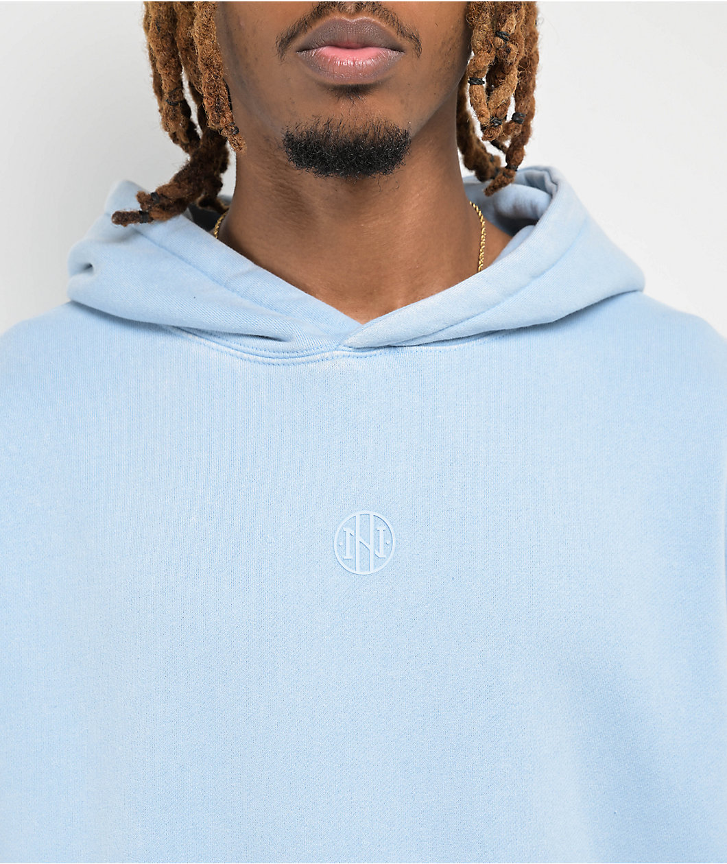 Ninth Hall Fundamental Light Blue Boxy Hoodie