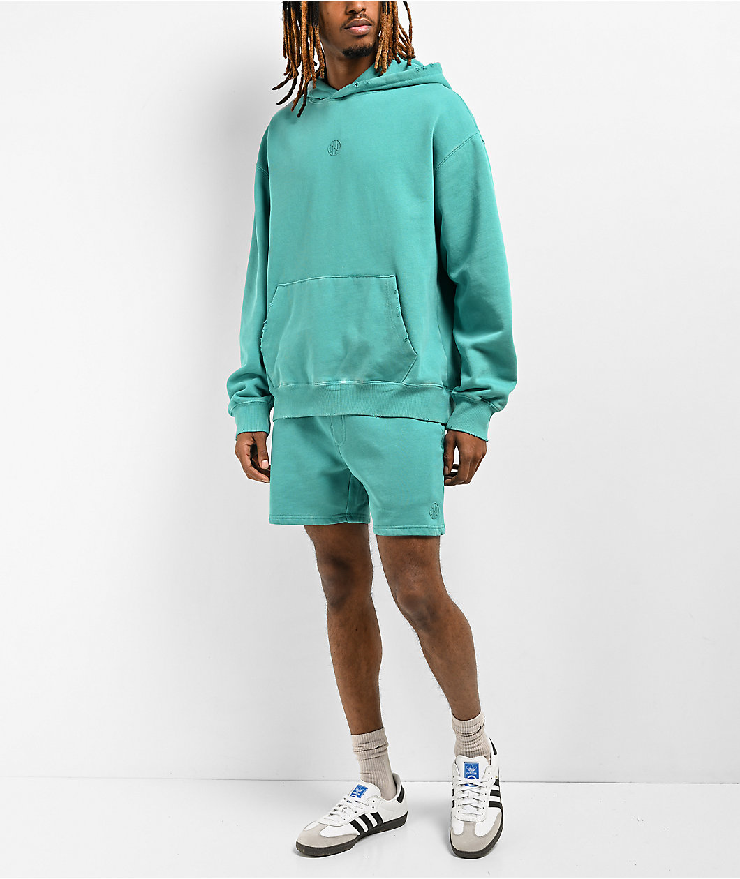 Ninth Hall Fundamentals Bay Blue Boxy Hoodie