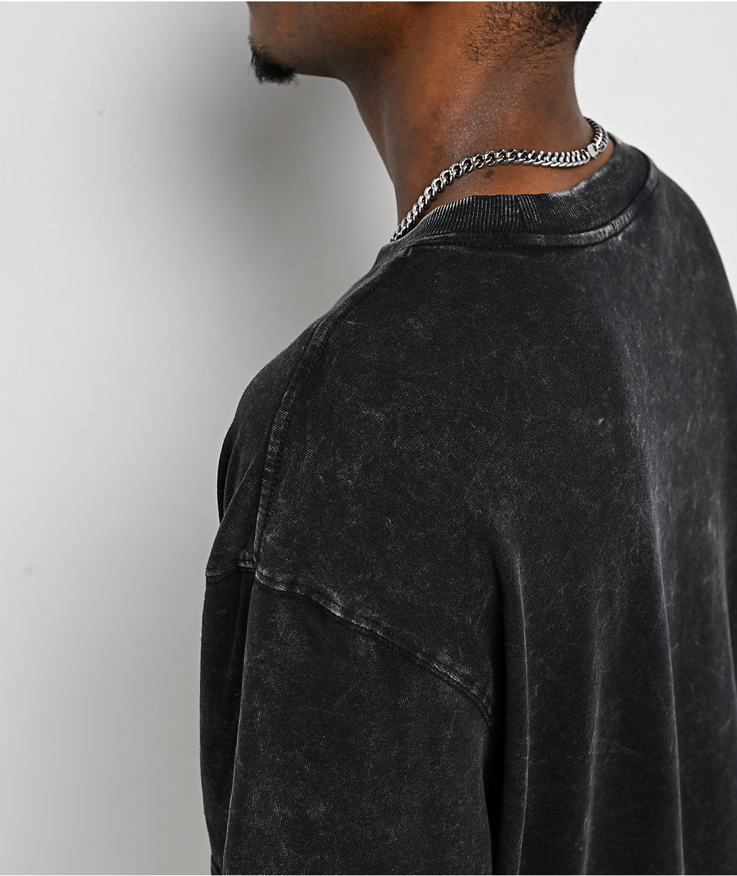 Ninth Hall Fundamentals Black Acid Wash 2fer T-Shirt