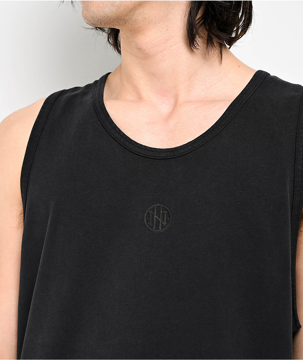 Ninth Hall Fundamentals Black Relaxed Tank Top