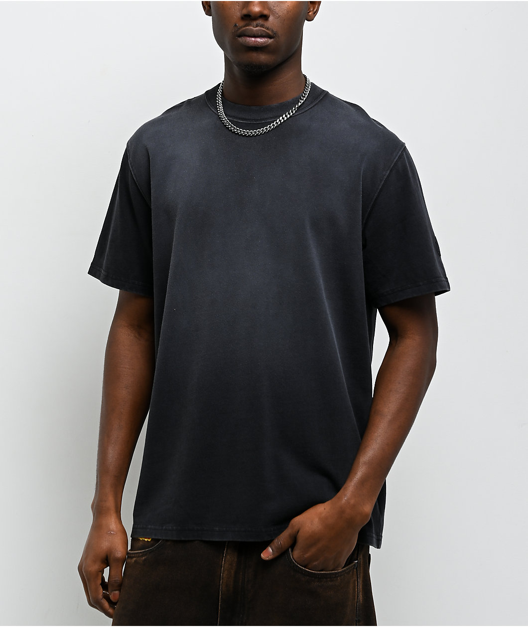 Ninth Hall Fundamentals Black Wash Boxy T-Shirt