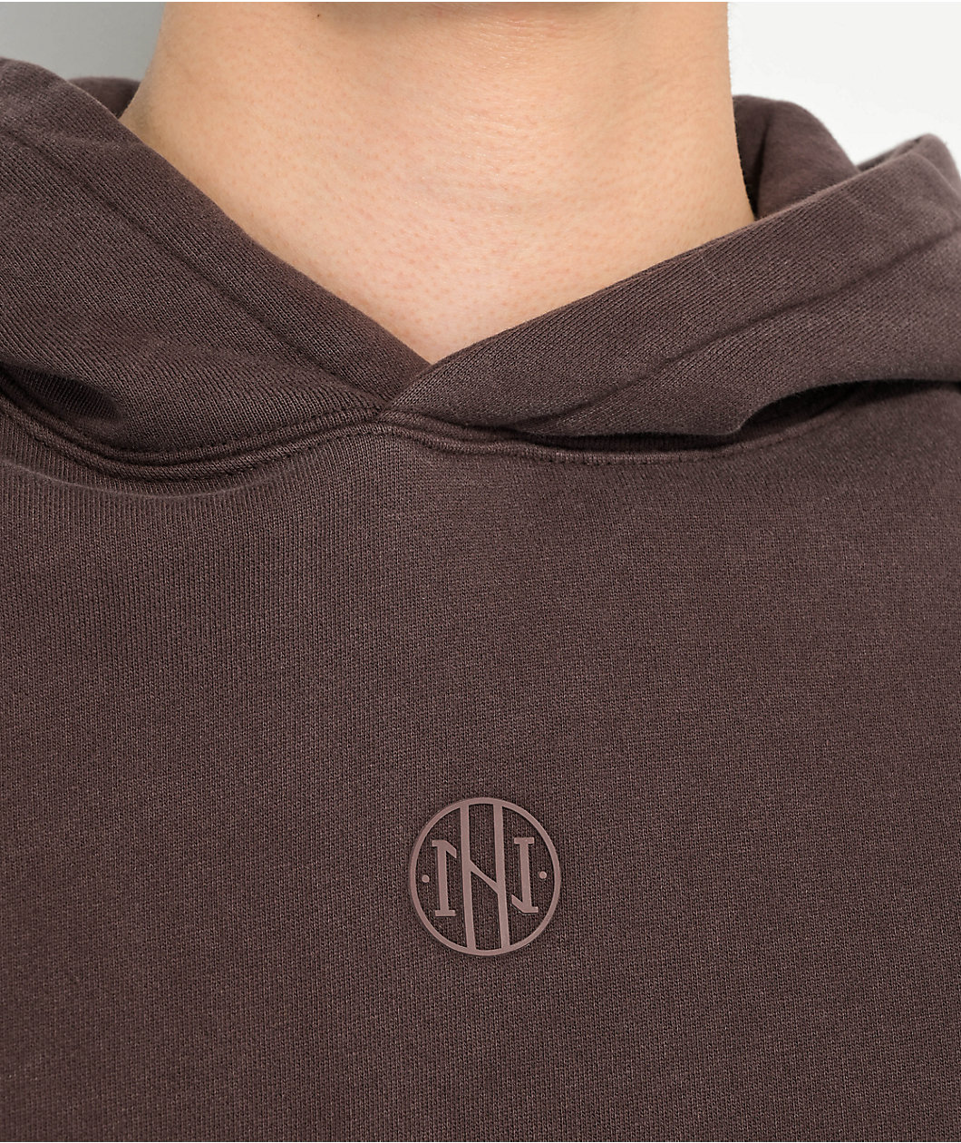 Ninth Hall Fundamentals Brown Wash Boxy Hoodie