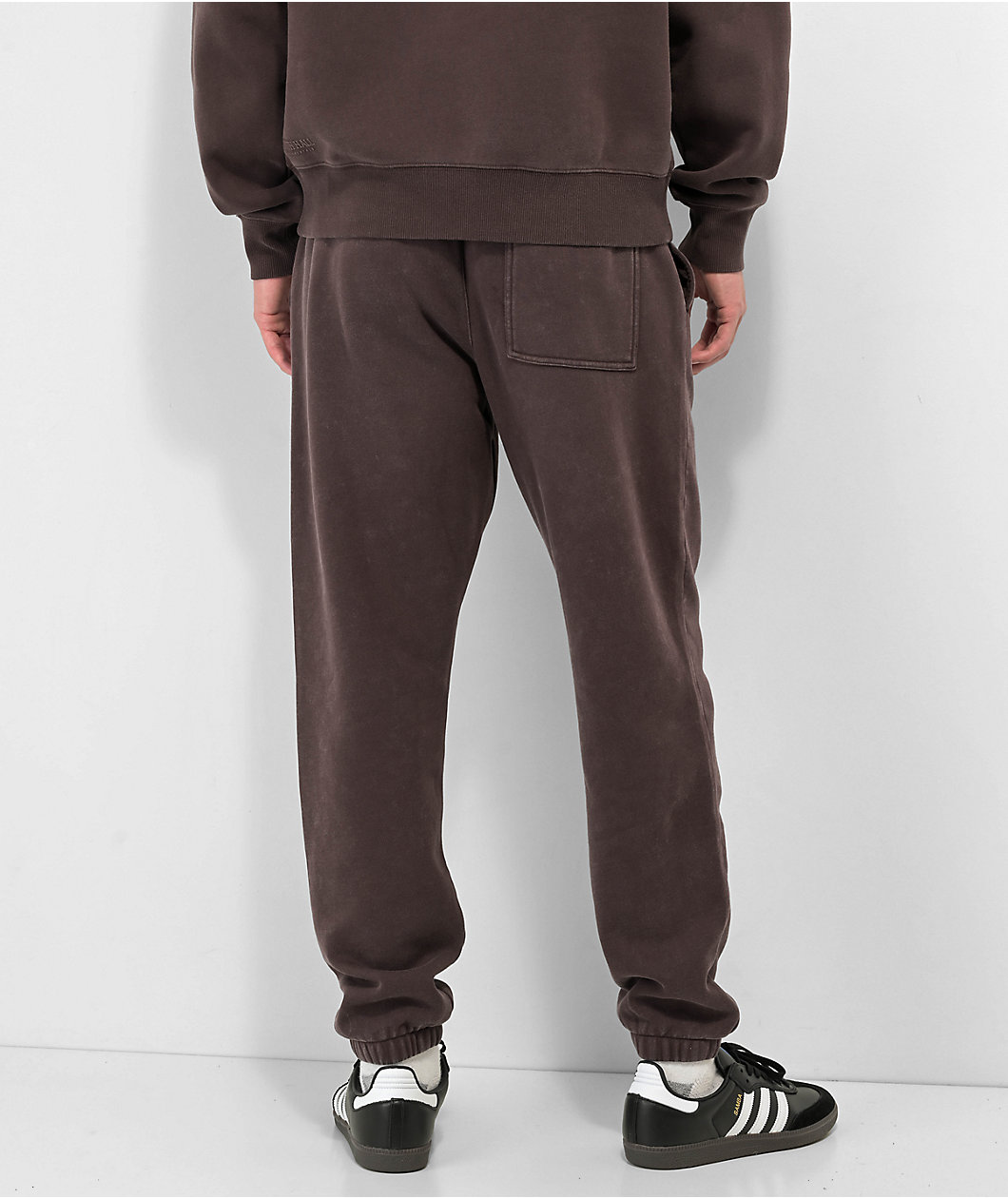 Ninth Hall Fundamentals Brown Wash Relaxed Sweatpants