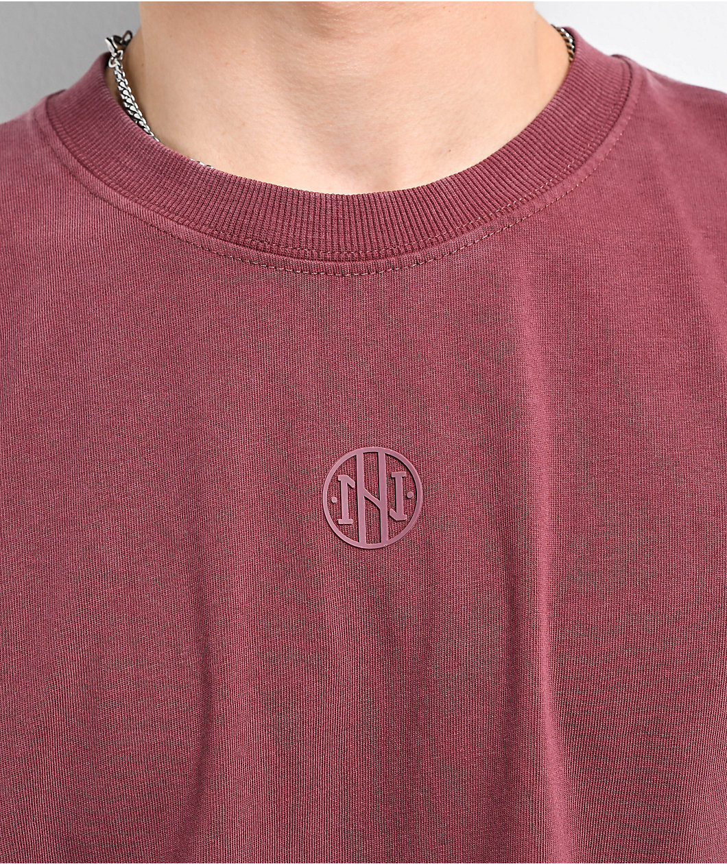 Ninth Hall Fundamentals Burgundy Boxy T-Shirt 