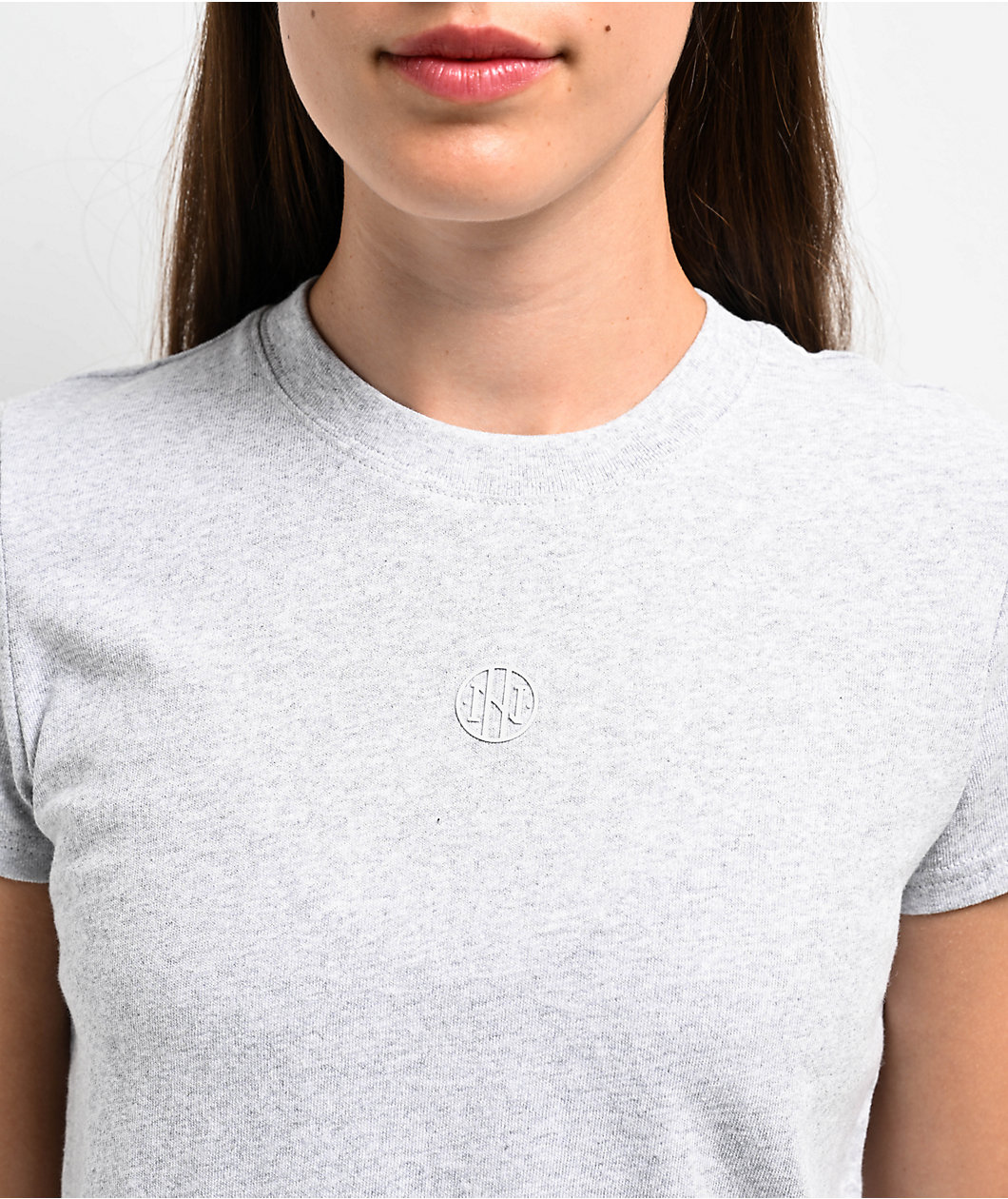 Ninth Hall Fundamentals Futura Light Heather Grey Relaxed T-Shirt