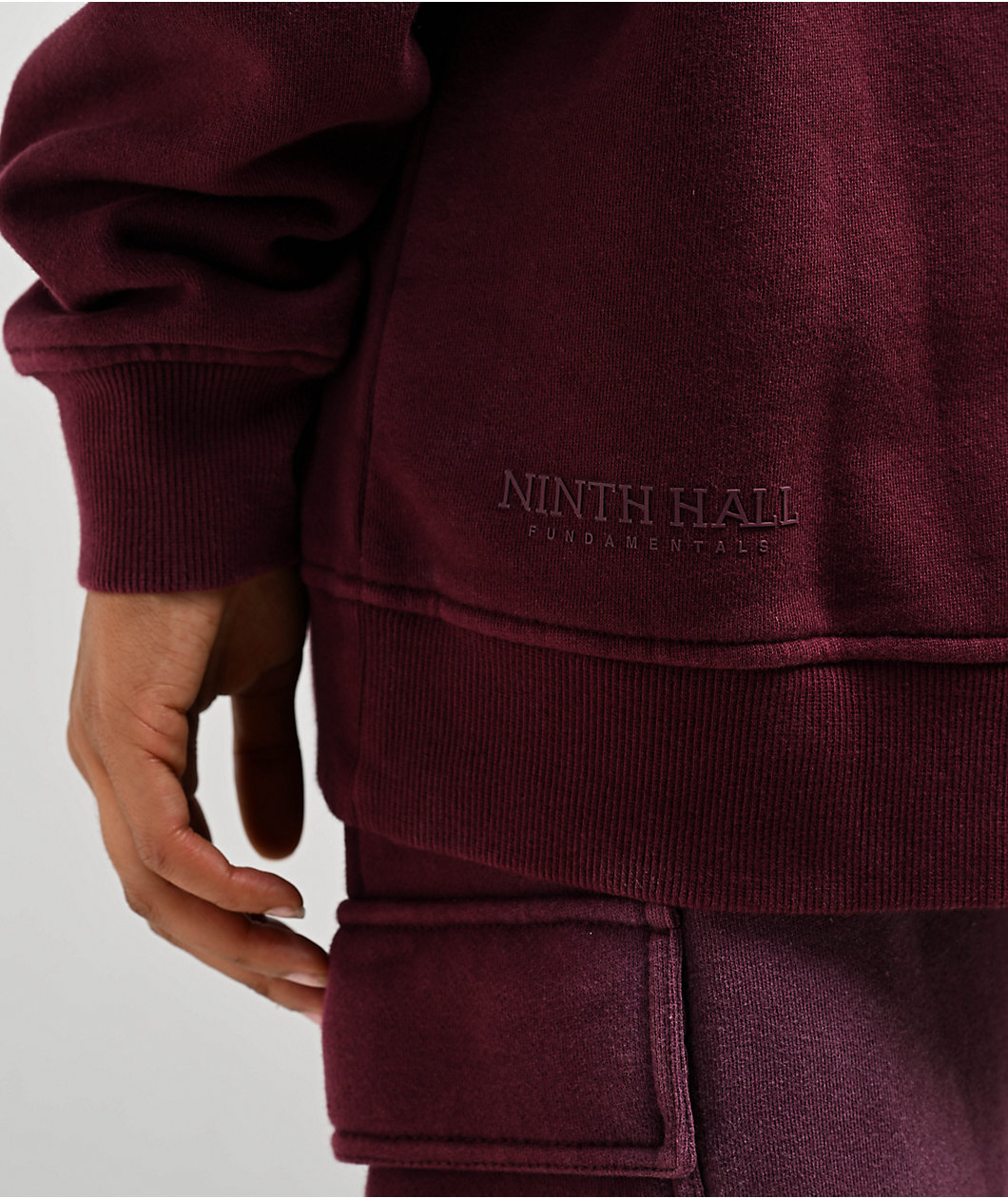 Ninth Hall Fundamentals Geena Sun Bleached Port Royale Oversized Hoodie