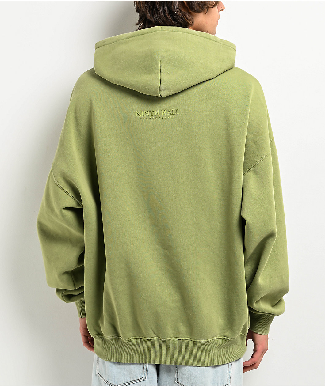 Ninth Hall Fundamentals Green Boxy Hoodie