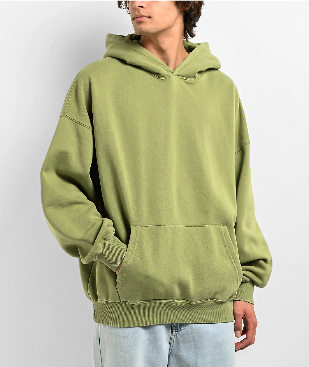 Ninth Hall Fundamentals Green Boxy Hoodie