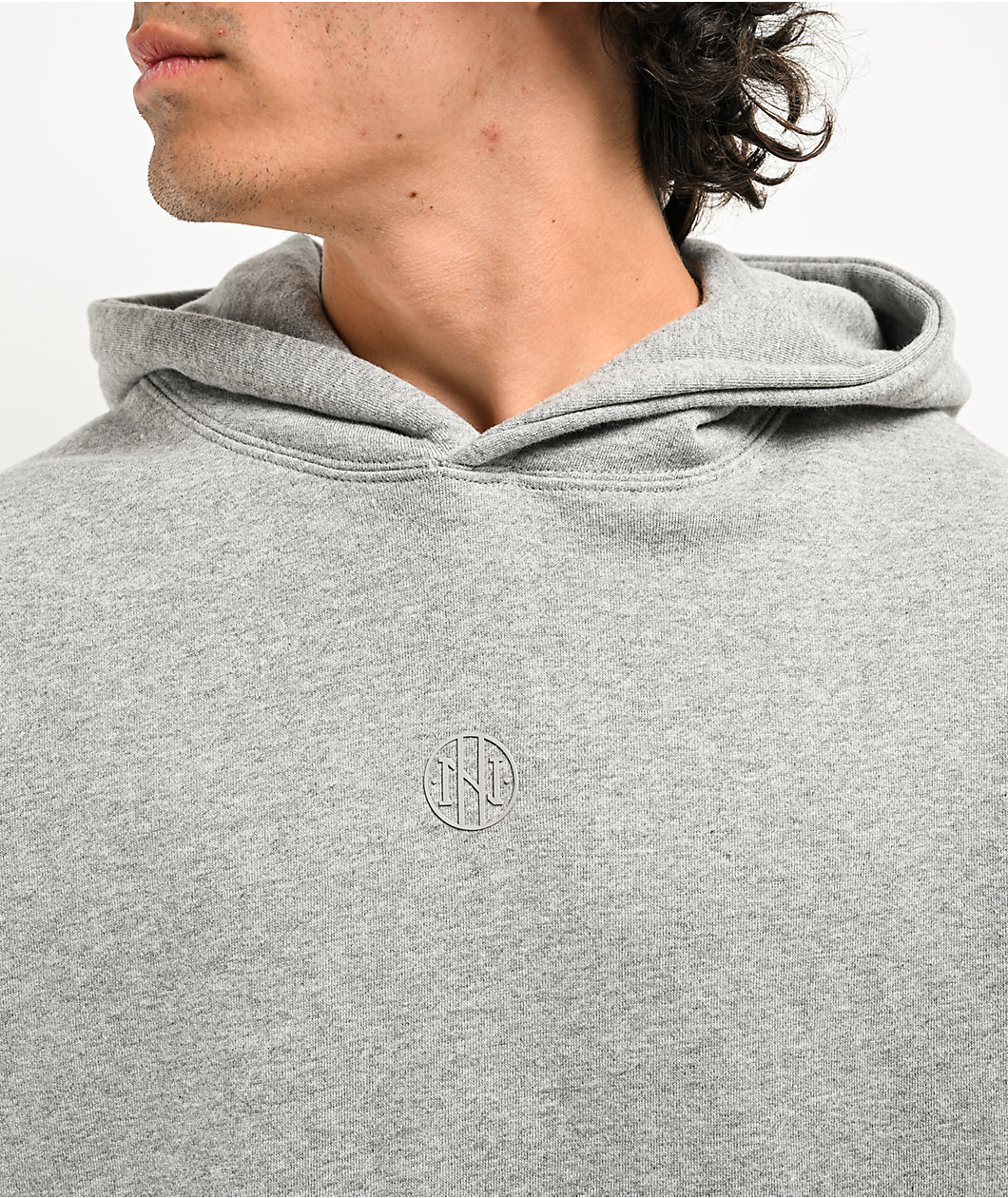 Ninth Hall Fundamentals Heather Grey Boxy Hoodie