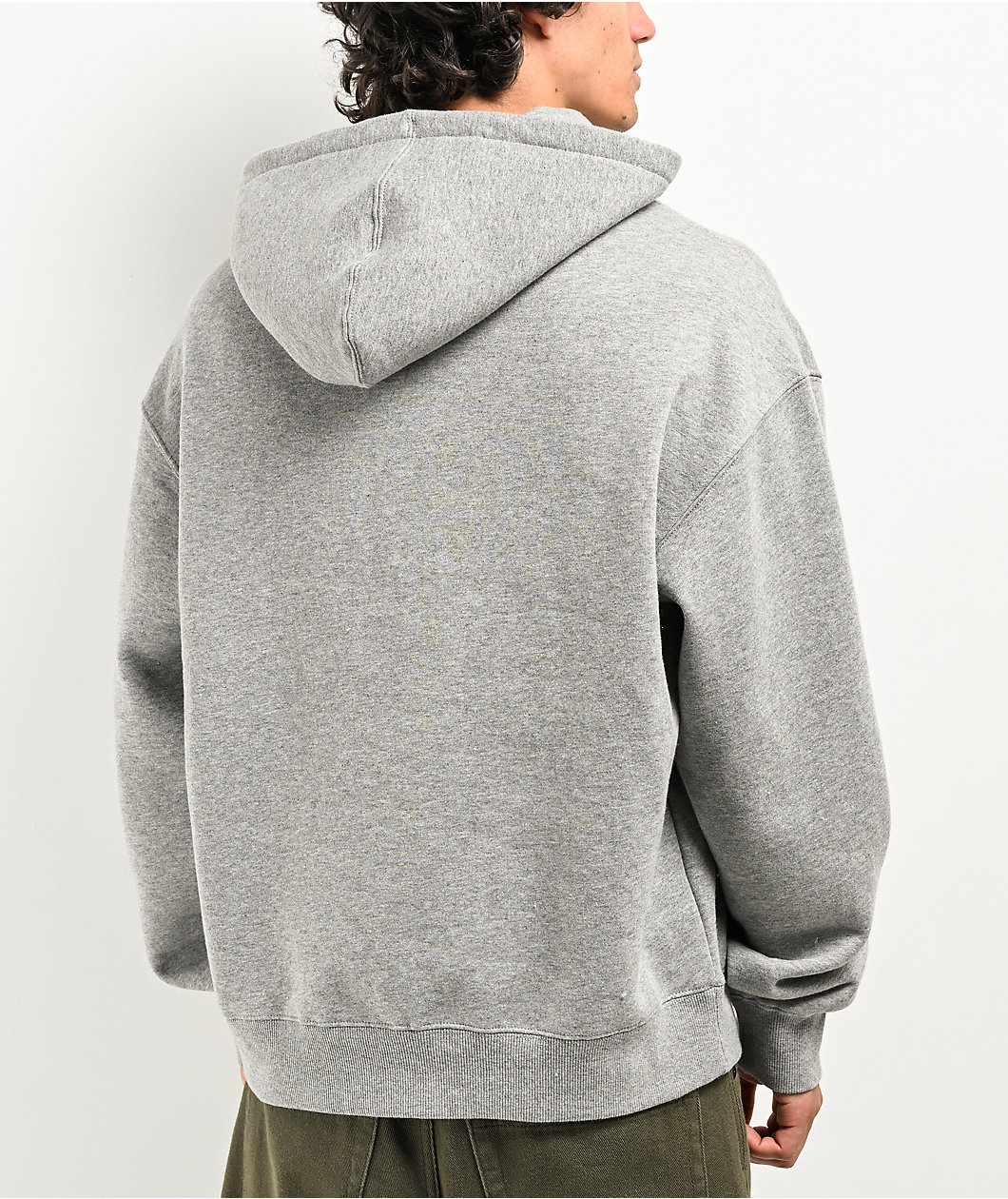 Ninth Hall Fundamentals Heather Grey Boxy Hoodie