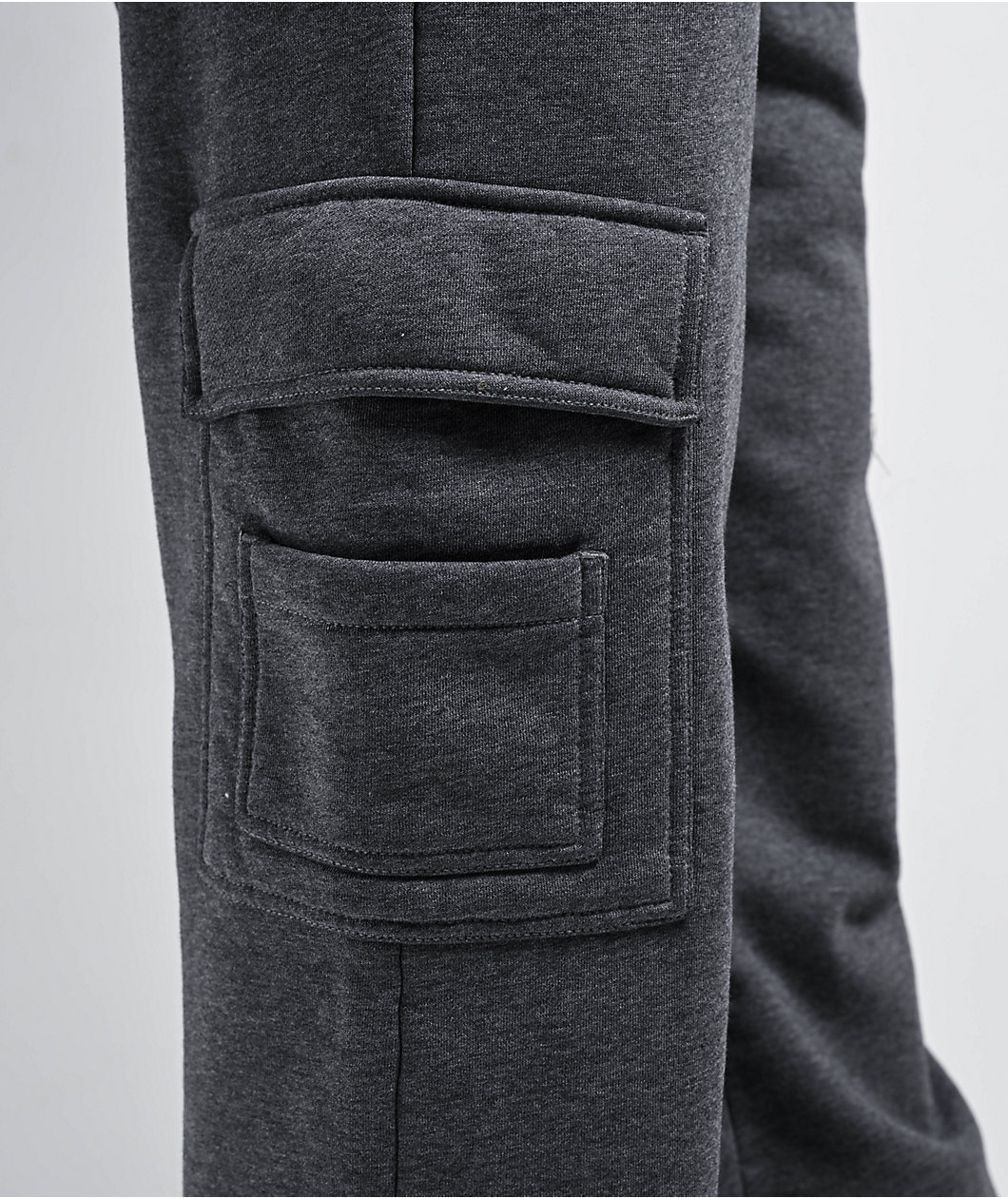 Ninth Hall Fundamentals Koa Heather Grey Cargo Relaxed Sweatpants