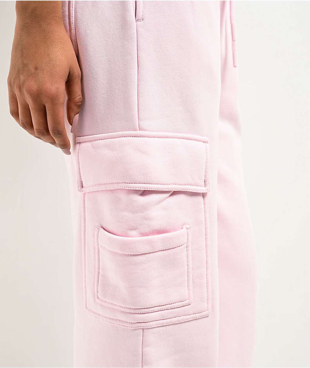 Ninth Hall Fundamentals Koa Pink Tulle Cargo Relaxed Sweatpants