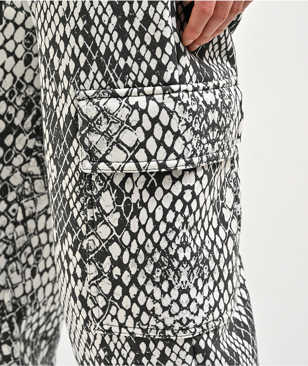 Ninth Hall Fundamentals Koa Snake Brown Cargo Sweatpants