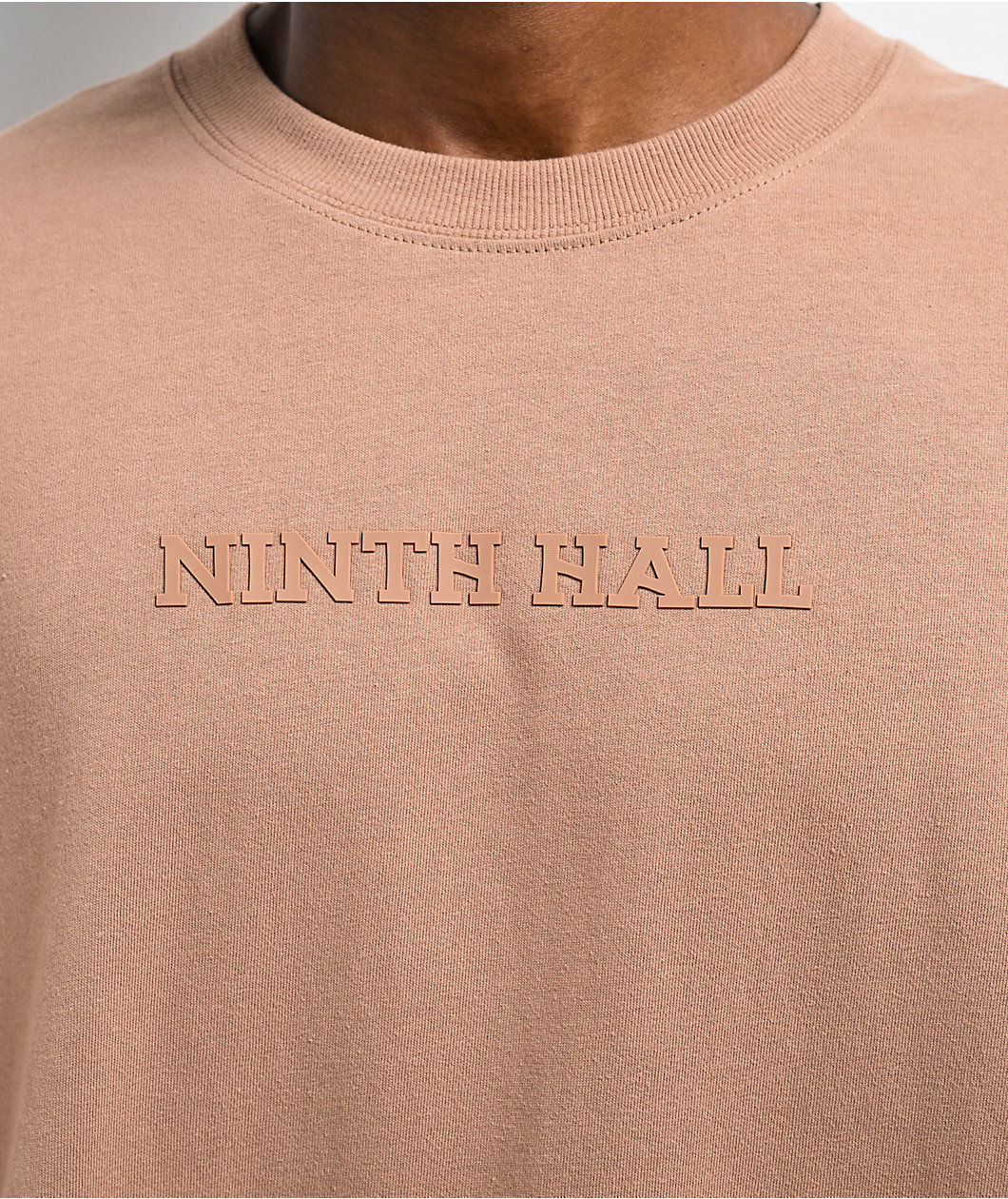 Ninth Hall Fundamentals Logo Chantrelle Long Sleeve Oversized T-Shirt