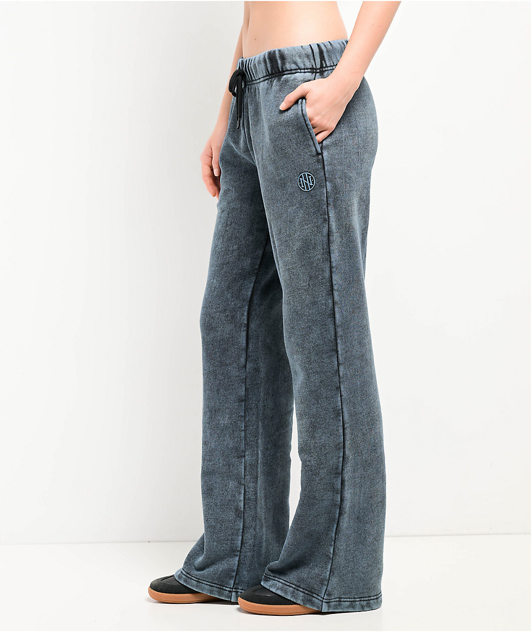 Ninth Hall Fundamentals Mellie Blue Fog Wash Relaxed Sweatpants