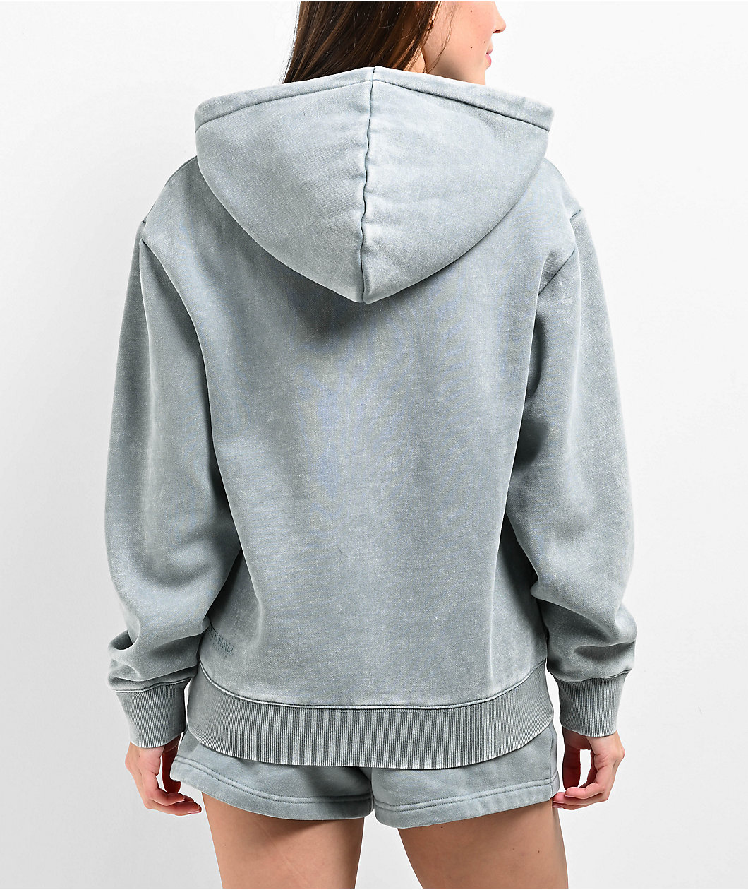 Ninth Hall Fundamentals Oso Blue Wash Relaxed Hoodie