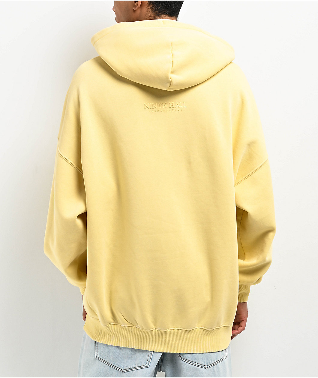 Ninth Hall Fundamentals Oversized Tan Boxy Hoodie