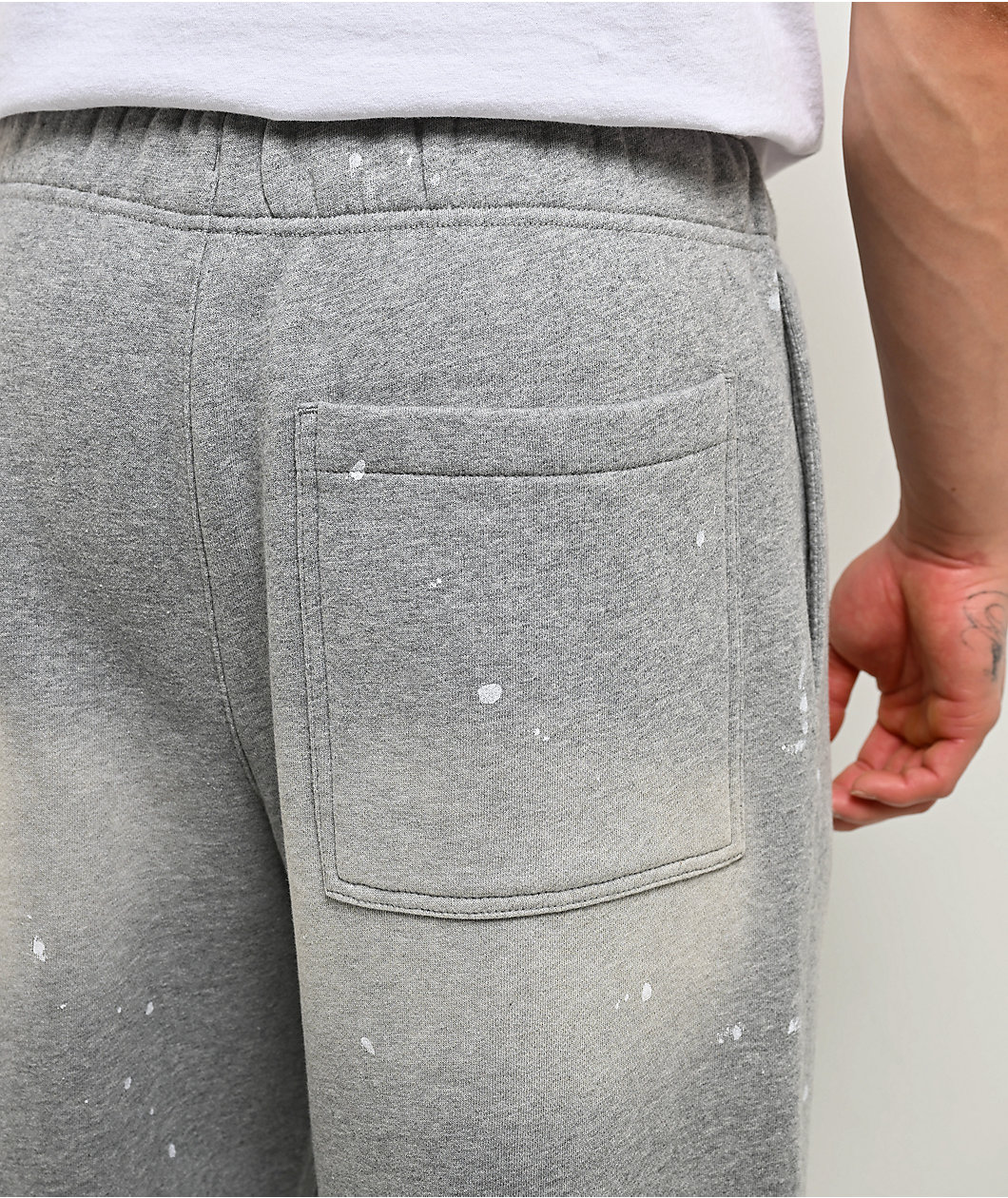 Ninth Hall Fundamentals Paint Wash Heather Grey Sweatpants