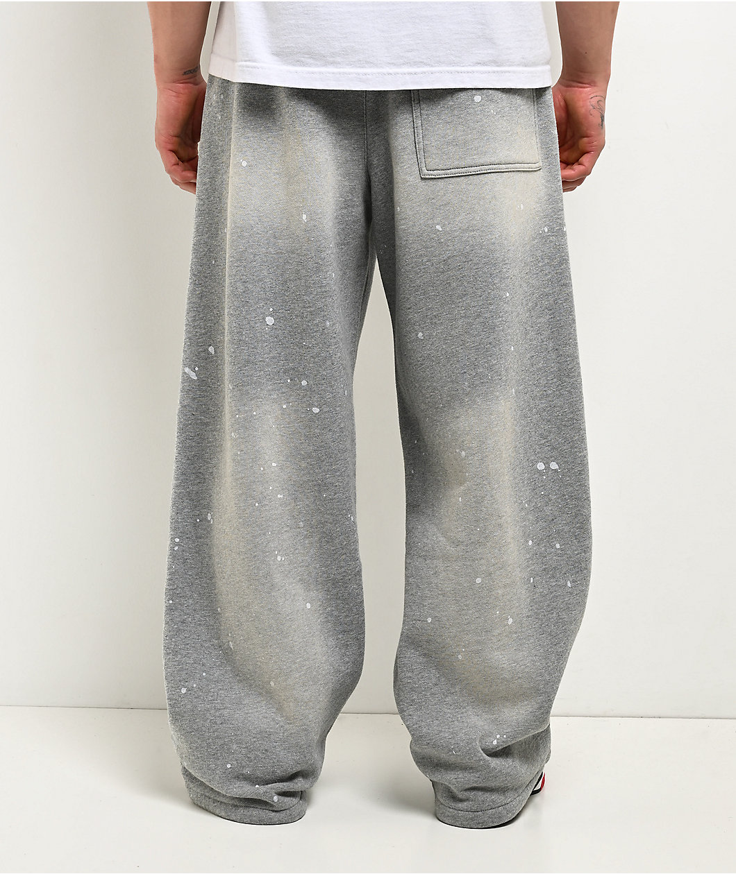 Ninth Hall Fundamentals Paint Wash Heather Grey Sweatpants
