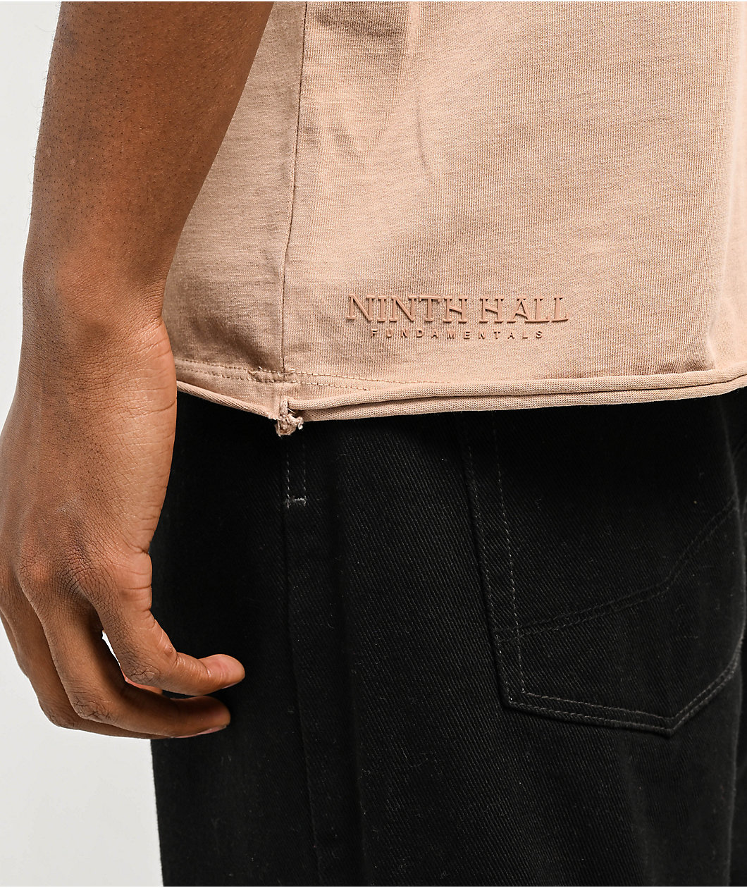 Ninth Hall Fundamentals Raw Brown Boxy T-Shirt