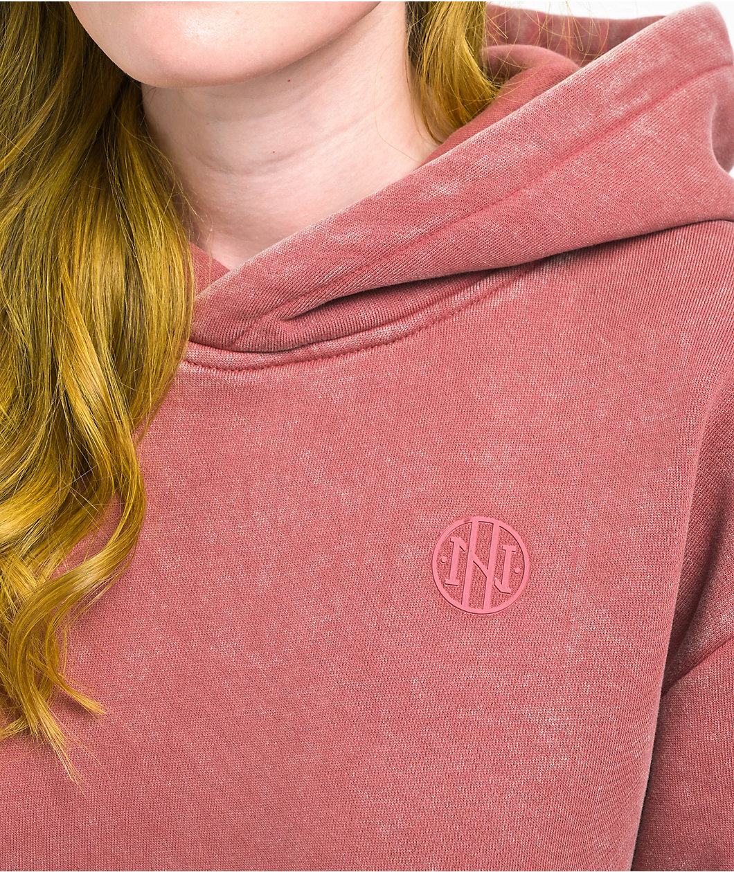 Ninth Hall Fundamentals Red Wash Relaxed Hoodie