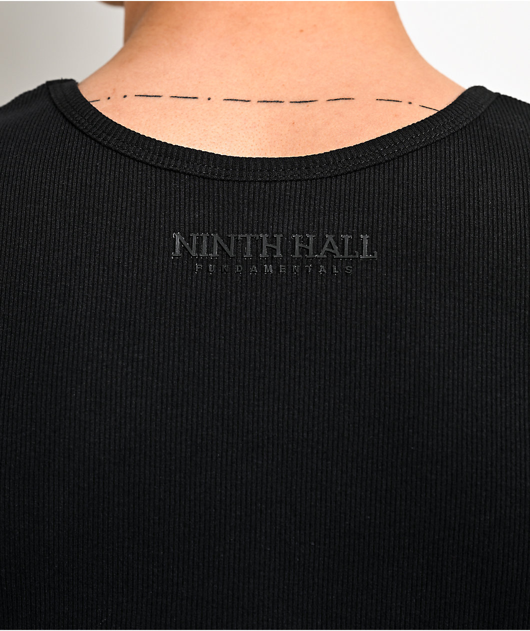 Ninth Hall Fundamentals Ribbed Black Tank Top