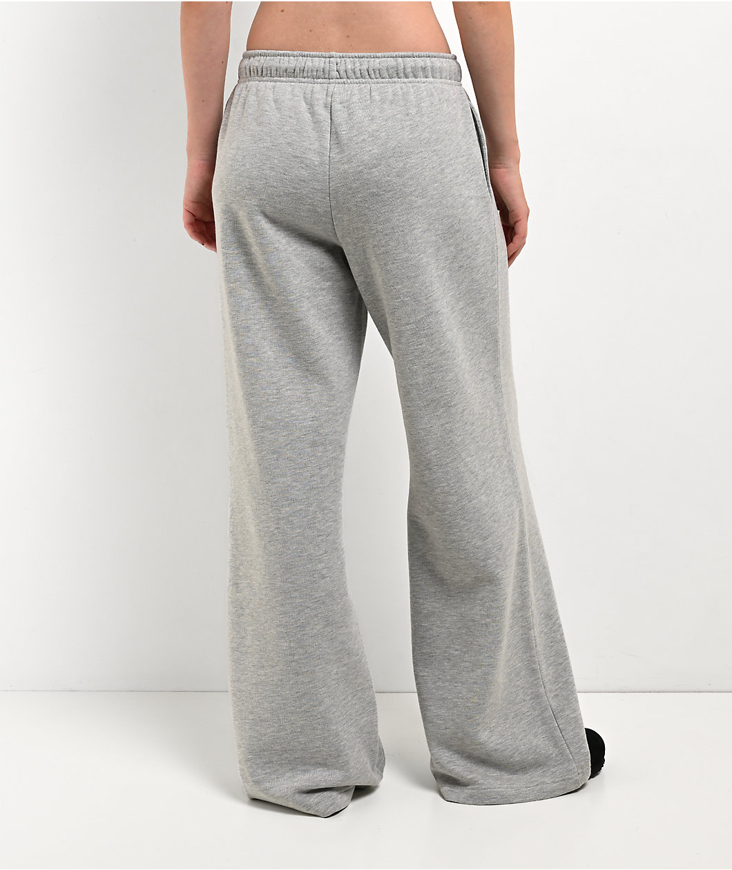 Ninth Hall Fundamentals Sherry Heather Grey Wide Leg Sweatpants
