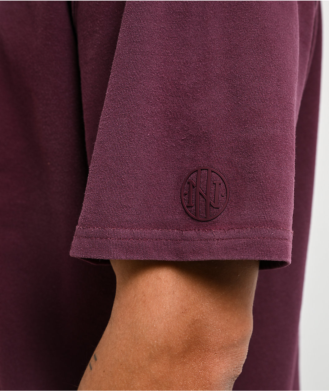 Ninth Hall Fundamentals Shipwreck Dark Red Wash Boxy T-Shirt