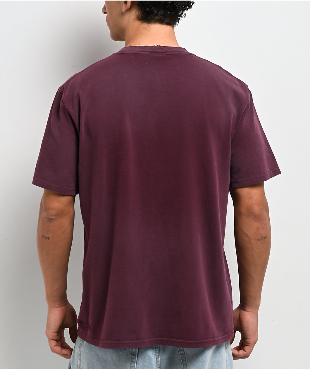 Ninth Hall Fundamentals Shipwreck Dark Red Wash Boxy T-Shirt