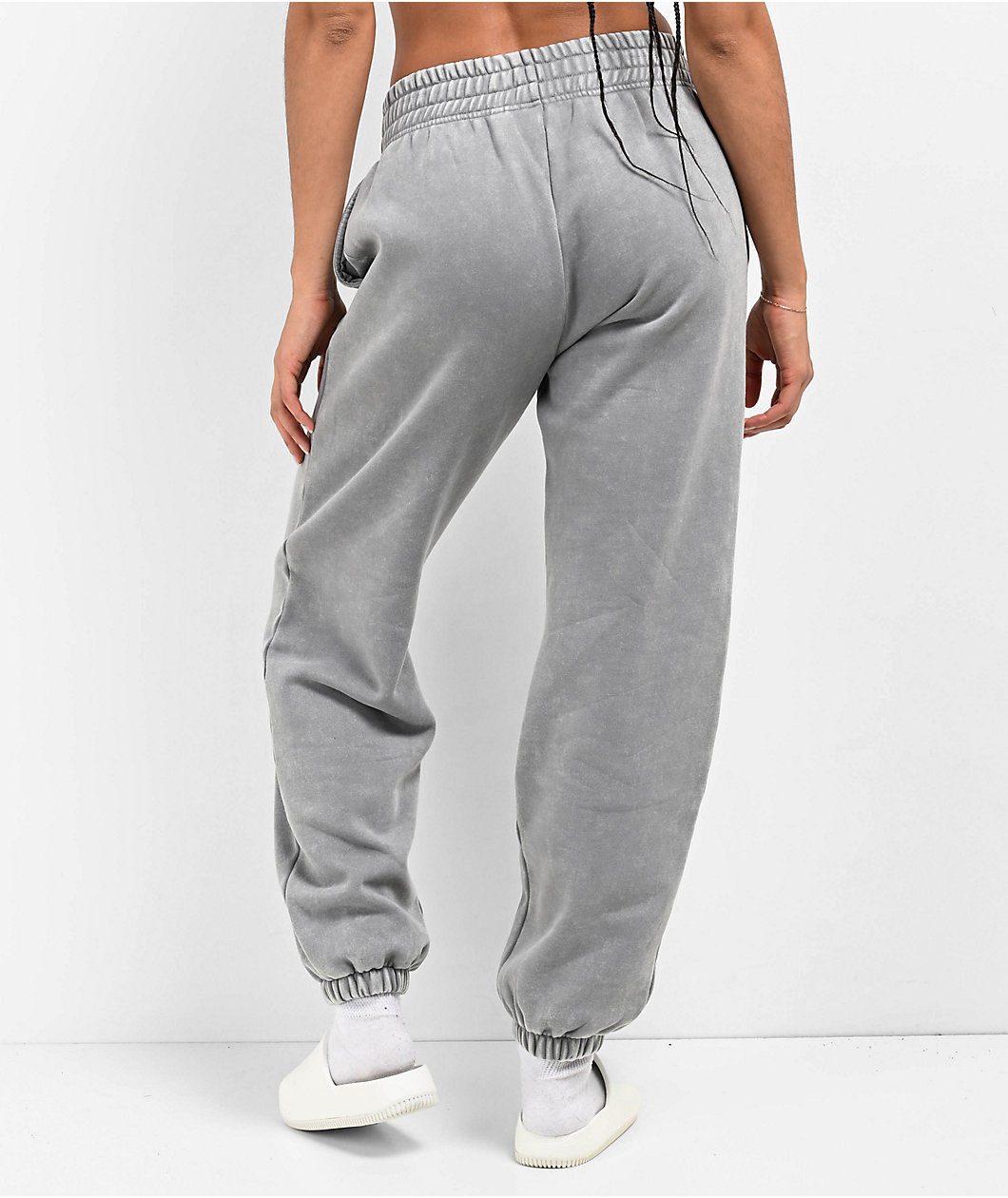 Ninth Hall Fundamentals Sibyl Grey Mineral Wash Relaxed Sweatpants