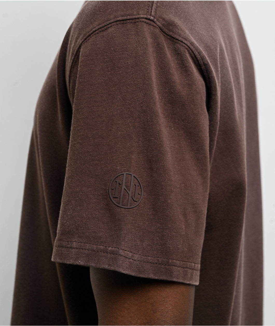 Ninth Hall Fundamentals Spray Brown Wash Boxy T-Shirt
