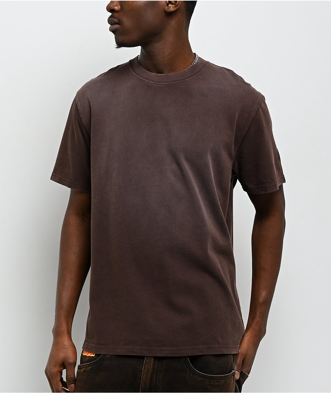 Ninth Hall Fundamentals Spray Brown Wash Boxy T-Shirt
