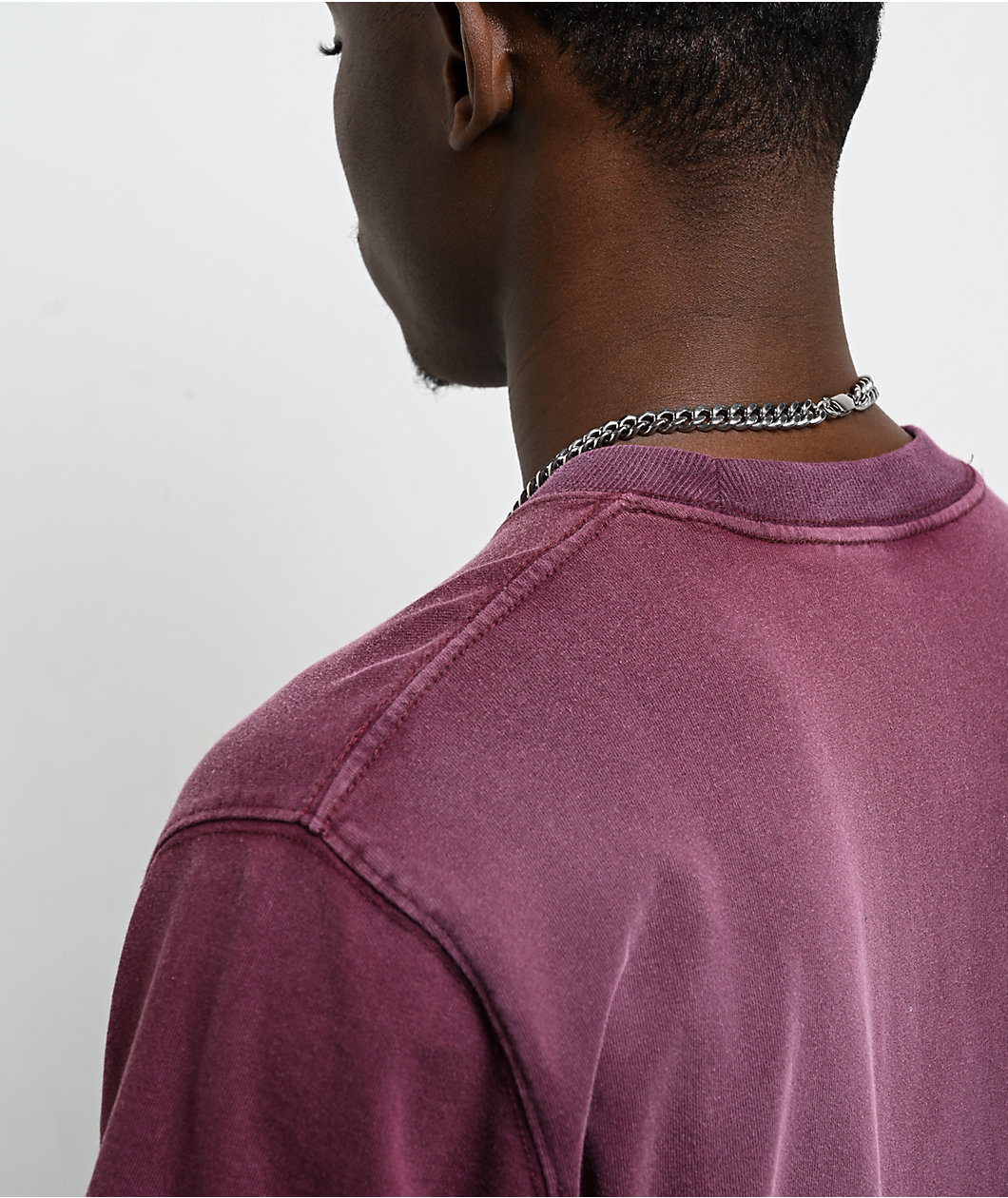 Ninth Hall Fundamentals Spray Dark Red Wash Boxy T-Shirt