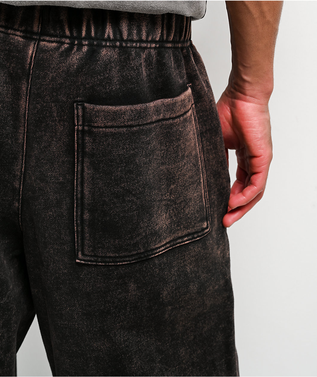 Ninth Hall Fundamentals Static Brown Wash Baggy Sweatpants