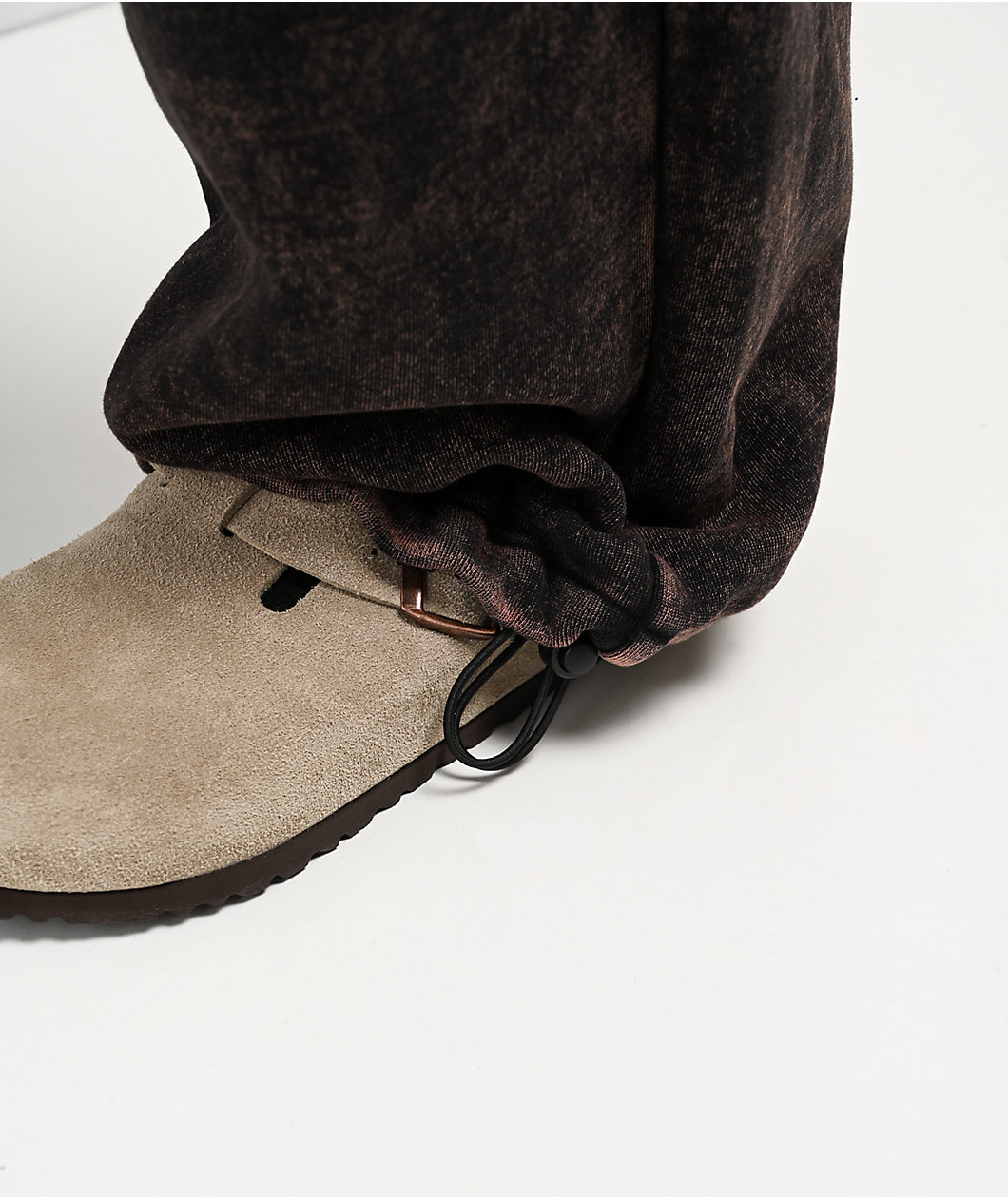 Ninth Hall Fundamentals Static Brown Wash Baggy Sweatpants