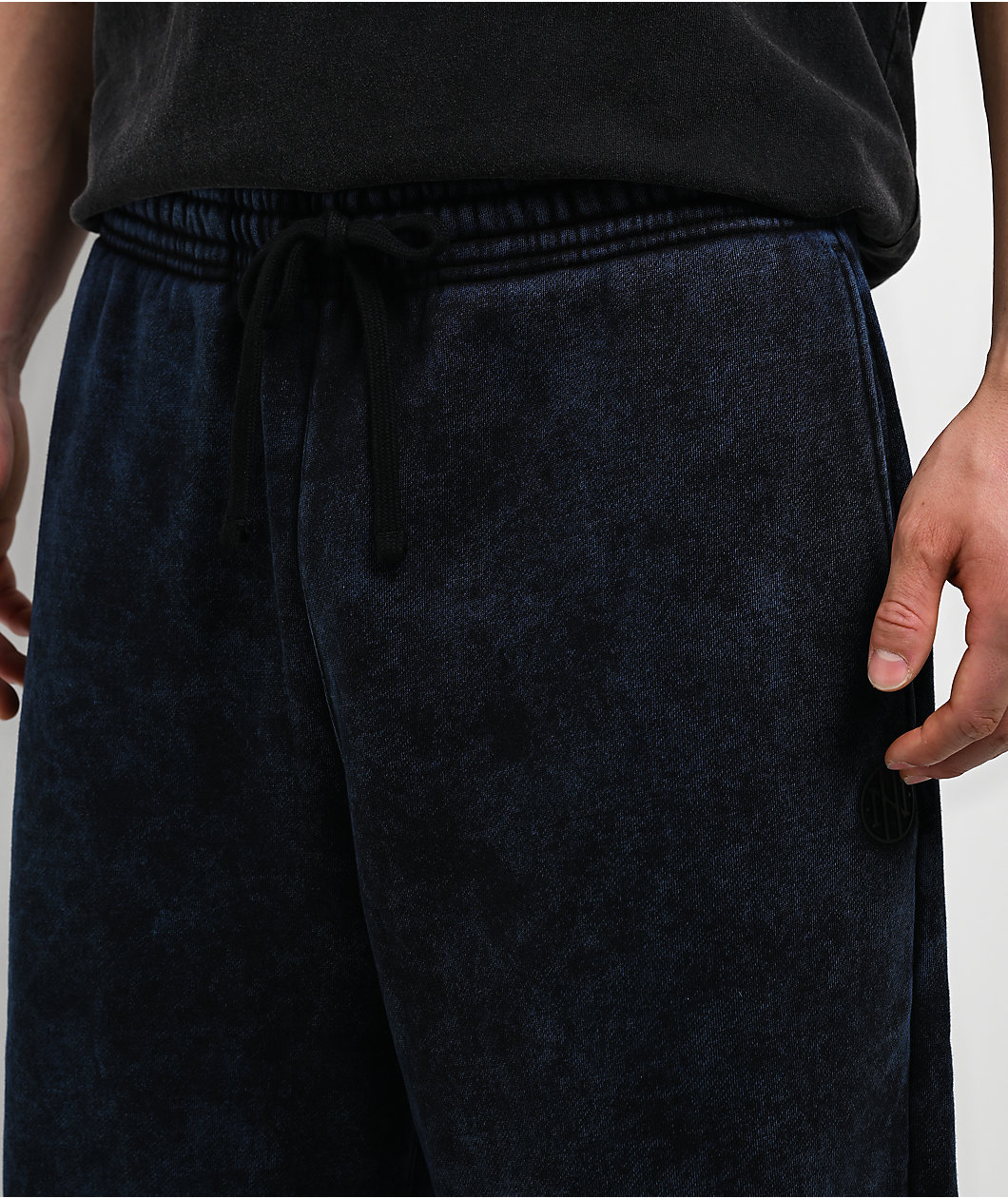Ninth Hall Fundamentals Static Indigo Wash Baggy Sweatpants