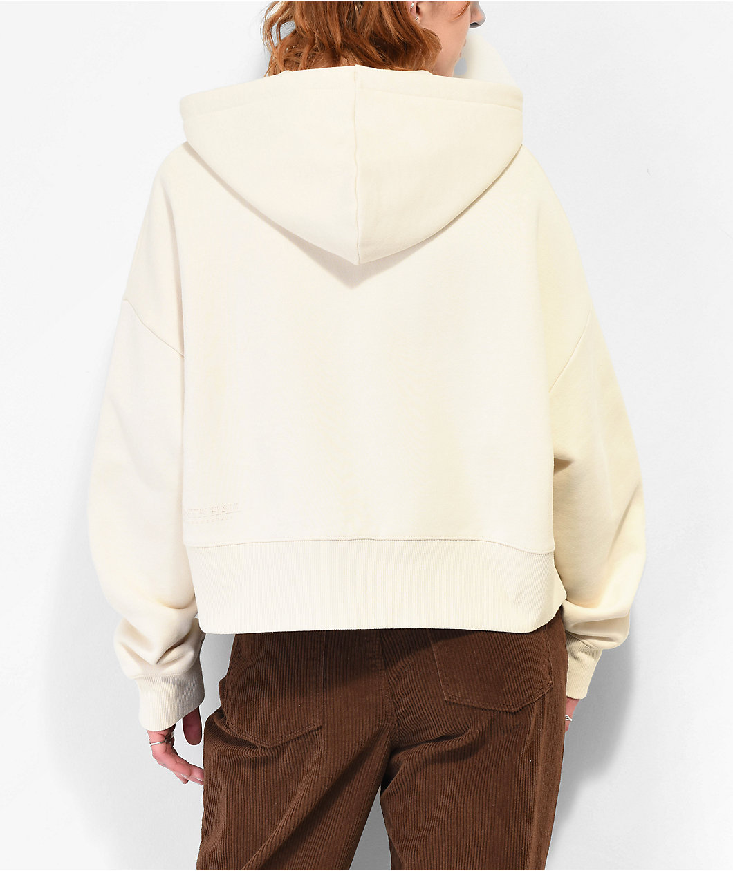 Ninth Hall Fundamentals Zena Birch Boxy Crop Zip Hoodie