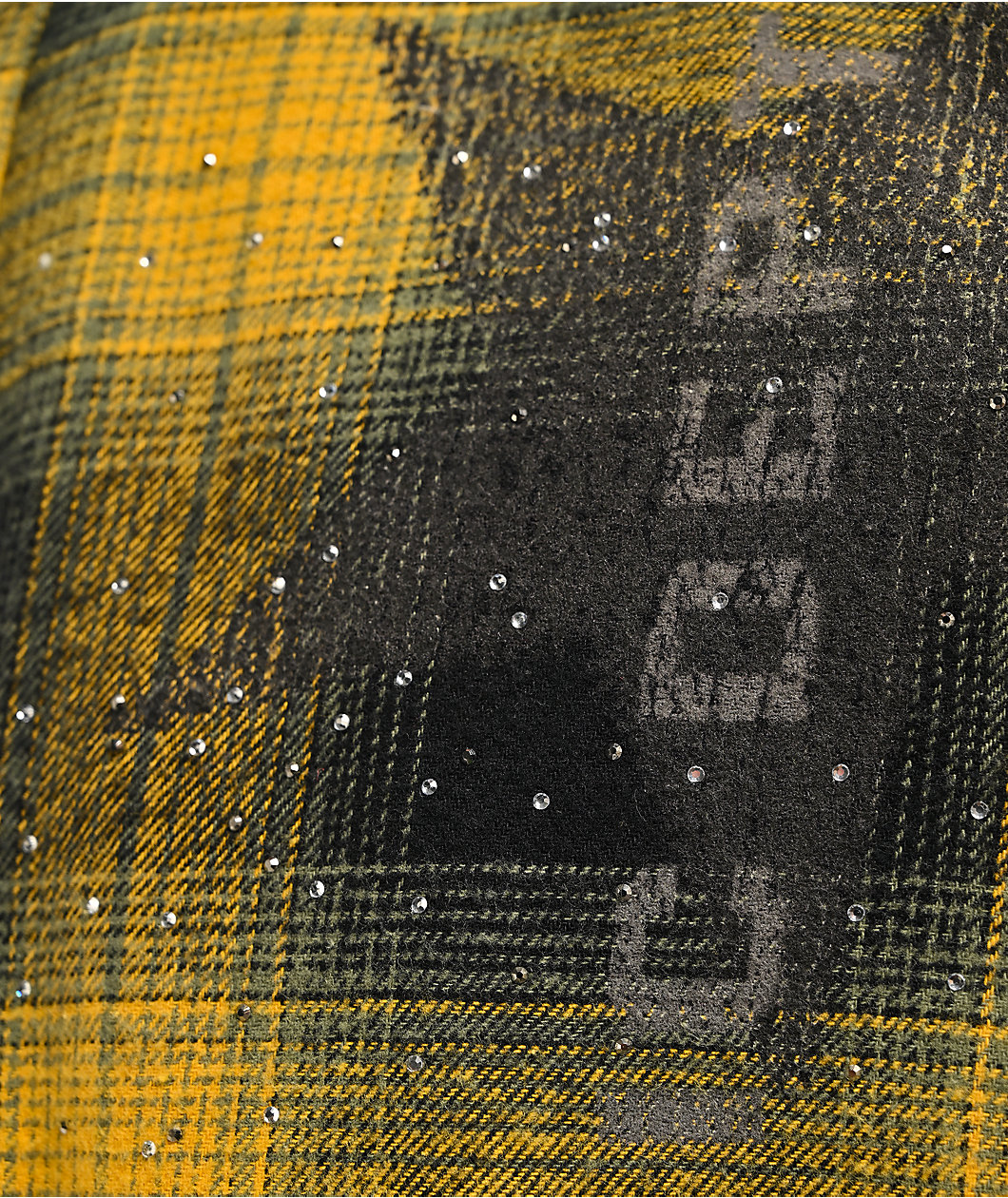 Ninth Hall Icon Black & Yellow Boxy Flannel Shirt