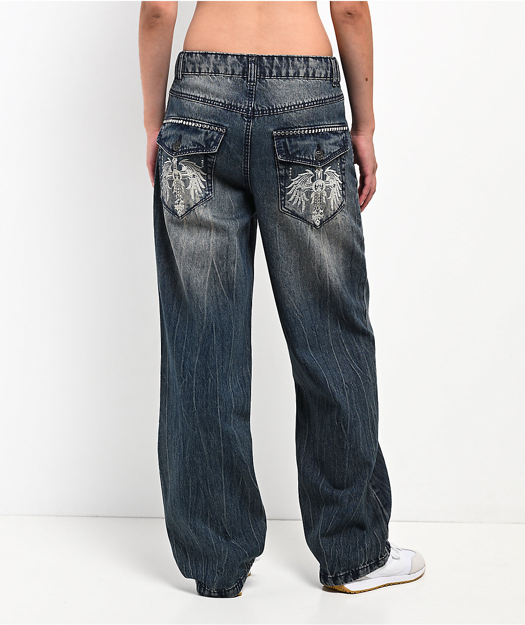 Ninth Hall Idle Dusk Blue Wash Straight Leg Jeans