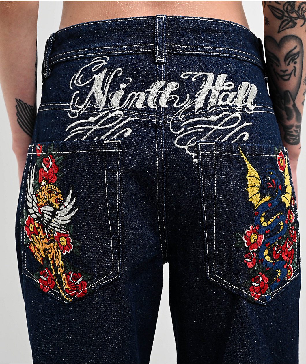 Ninth Hall Idle Rinse Blue Denim Jeans