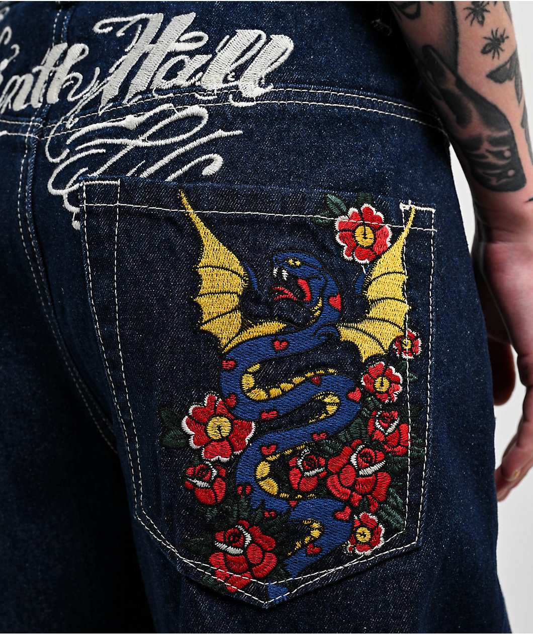 Ninth Hall Idle Rinse Blue Denim Jeans