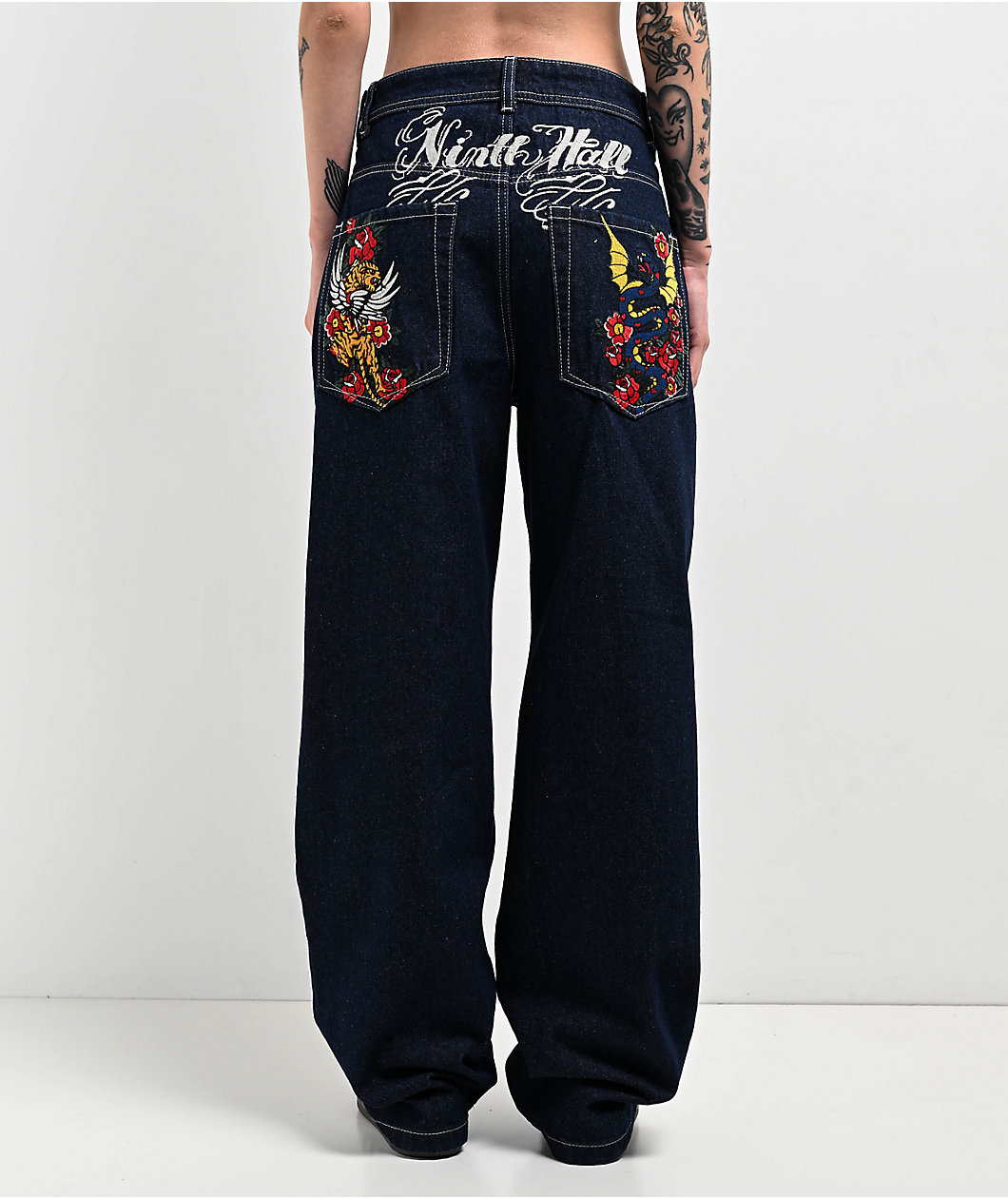 Ninth Hall Idle Rinse Blue Denim Jeans