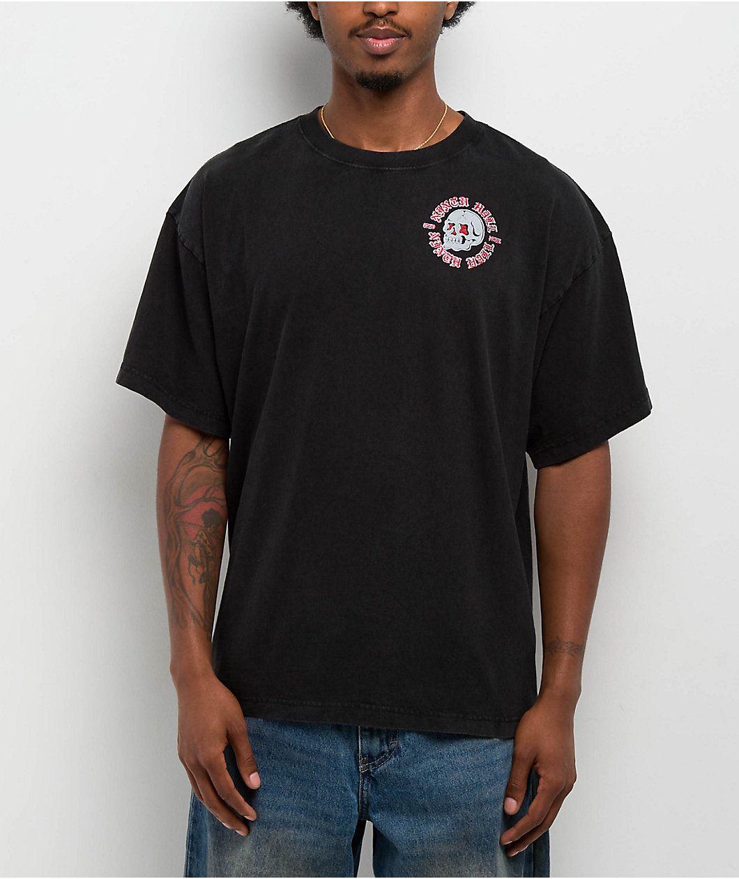 Ninth Hall Inferno Vintage Black T-Shirt