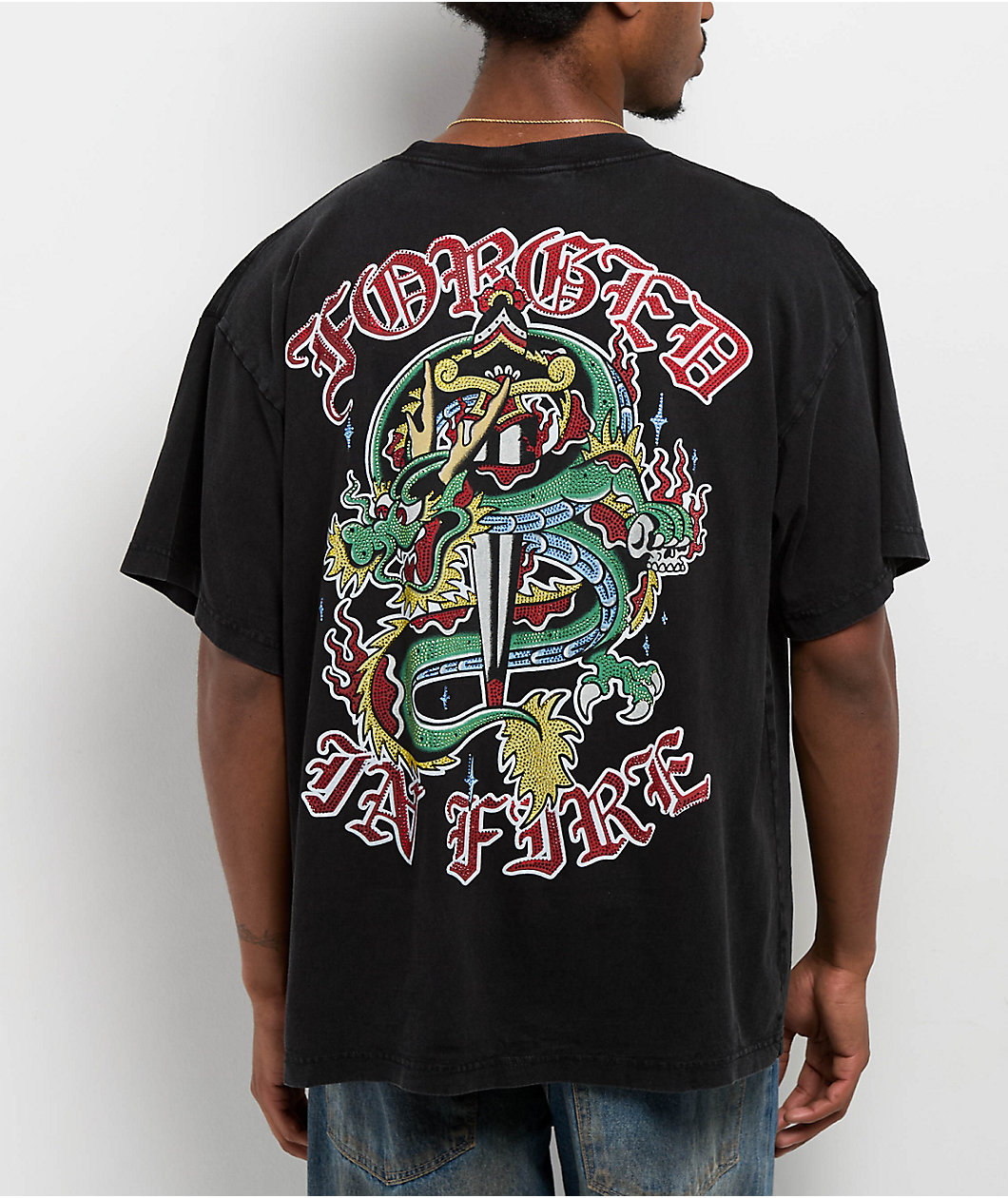 Ninth Hall Inferno Vintage Black T-Shirt