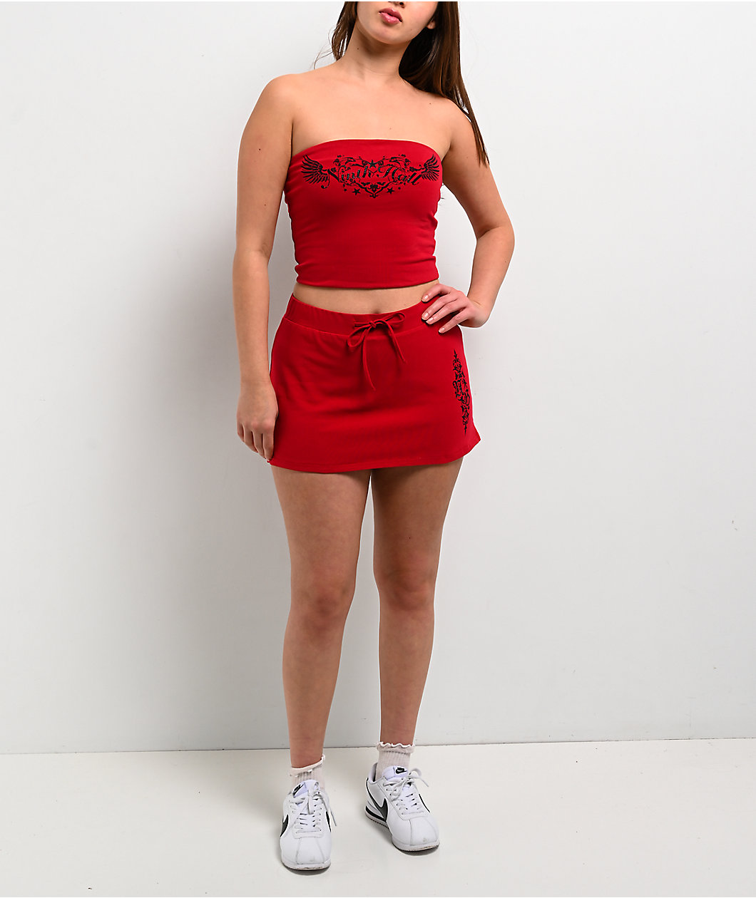 Ninth Hall Khloe Jester Red Skirt